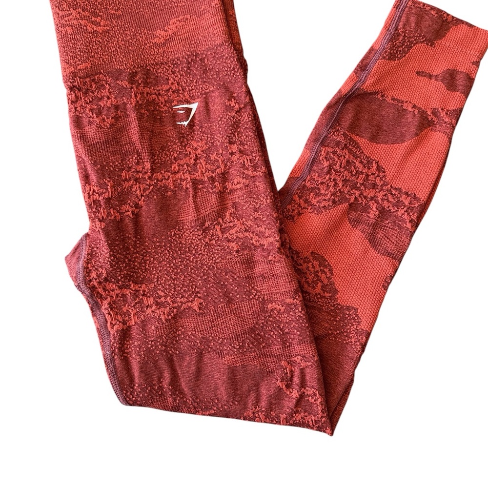 Gymshark Orange Camo Leggings